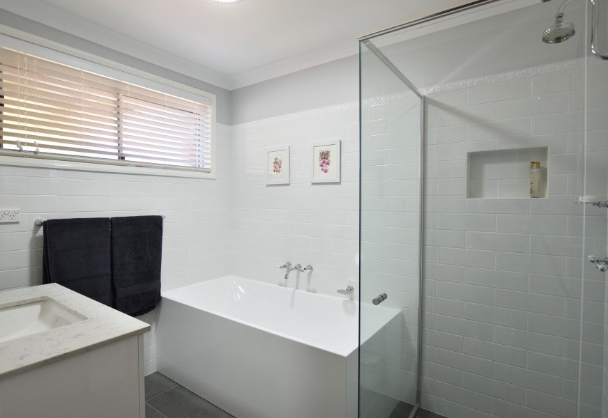 #43 - Bathrooms: Retro mixed with classic practicality by Cheryl