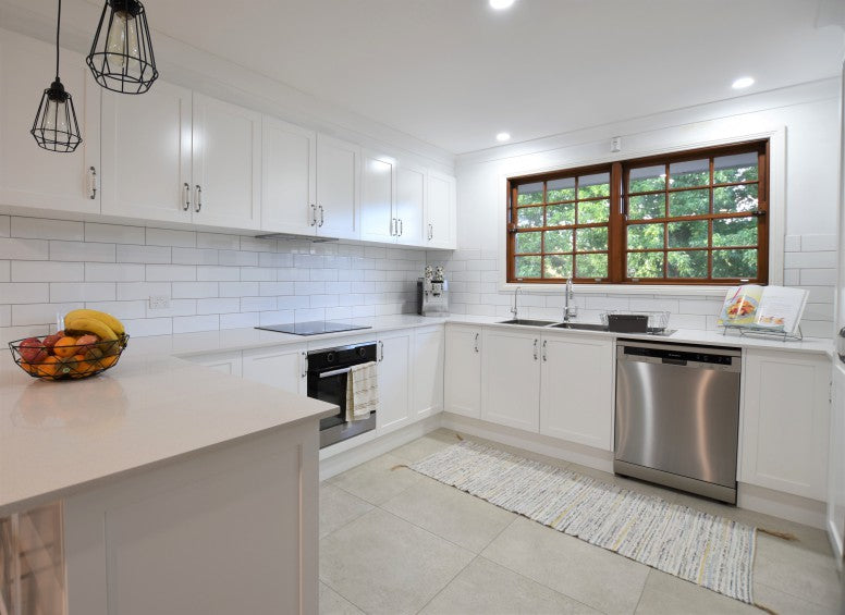 #45 - Kitchens: Shaker door style with pretty subways and a nice main floor by Vicky!
