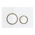 Geberit Sigma21 Dual Flush Button & Access Plate, White with Red Gold Trim Design