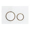 Geberit Sigma21 Dual Flush Button & Access Plate, White with Red Gold Trim Design