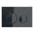 Geberit Sigma21 Dual Flush Button & Access Plate, Black with Black Chrome Trim Design