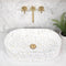 Pill Oval 600mm x 380mm Above-Counter Basin, Matte Terrazzo Speckle *Clearance Stock*