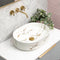 Pill Step 500mm x 370mm Above-Counter Basin, Fired Matte Calacatta