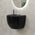 Corto 490mm x 475mm x 400mm Wall Hung Basin, Matte Black *Clearance Stock*