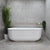Mayfair Classic 1700mm Floating Oval Freestanding Bath, Gloss White *Clearance Stock*