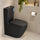 Hysett Q Back to Wall Toilet Suite, Matte Black