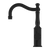 Nero York Basin Mixer Hook Spout With Metal Lever | Matte Black |