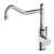Nero York Kitchen Mixer Hook Spout With Metal Lever | Chrome |