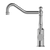 Nero York Kitchen Mixer Hook Spout With Metal Lever | Chrome |