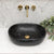 Capsula 480mm x 350mm Above-Counter Basin, Fired Matte Nero Marquina *Clearance Stock*