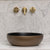 Disco 370mm Above-Counter Basin, Matte Bronze and Black