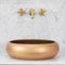 Disco Plus 415mm Above-Counter Basin, Matte Bronze