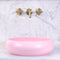 Disco Plus 415mm Above-Counter Basin, Matte Pink