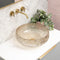 Disco 410mm Above-Counter Glass Basin, Champagne Glass