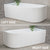 Arco 1600mm Left Corner Freestanding Bath, Gloss White