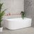 Arco 1600mm Right Corner Freestanding Bath, Gloss White