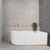 Arco 1600mm Right Corner Freestanding Bath, Gloss White