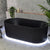 Brighton Groove 1700mm Fluted Oval Freestanding Bath, Matte Black *Clearance Stock*