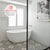Byron Egg 1700mm Oval Freestanding Bath, Matte White