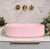 Stadio Groove 480mm Fluted Oval Artificial Stone Above-Counter Basin, Matte Pink