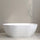 Byron Egg 1600mm Oval Artificial Stone Freestanding Bath, Matte White