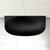 Byron Egg 1500mm Back to Wall Artificial Stone Freestanding Bath, Matte Black