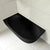 Byron Egg 1500mm Left Corner Artificial Stone Freestanding Bath, Matte Black