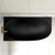Byron Egg 1500mm Left Corner Artificial Stone Freestanding Bath, Matte Black