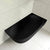 Byron Egg 1500mm Right Corner Artificial Stone Freestanding Bath, Matte Black