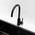 Profile III Gooseneck Sink Mixer, Chromium Matte Black