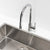 Profile III Gooseneck Kitchen Sink Mixer with Pull-Out, Polished Chrome