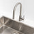 Profile III Gooseneck Kitchen Sink Mixer with Pull-Out, Brushed SS Nickel