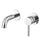 Profile III 110mm Basin/ Bath Wall Mixer Set with Round Plates, Polished Chrome