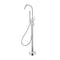 Profile III Floor Mounted Bath Filler with Mixer and Hand Shower, Polished Chrome