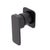 Kiki Shower/ Bath Wall Mixer with Square Plates, Matte Black