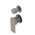 Kiki Shower/ Bath Wall Mixer with Diverter and Round Plates, Brushed Gunmetal