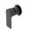 Jena Shower/ Bath Wall Mixer with Round Plates, Matte Black