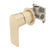 Jena Shower/ Bath Wall Mixer with Round Plates, Brushed Brass (Gold)