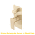 Jena Shower/ Bath Wall Mixer with Diverter and Round Plates, Brushed Brass (Gold)