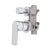 Jena Shower/ Bath Wall Mixer with Diverter and Round Plates, Polished Chrome