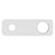 200mm x 65mm Rectangular Plate for Profile III Wall Mixer Set, Polished Chrome