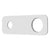 200mm x 65mm Rectangular Plate for Profile III Wall Mixer Set, Polished Chrome