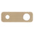 200mm x 65mm Rectangular Plate for Profile III Wall Mixer Set, PVD Brushed Brass Gold