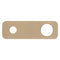 200mm x 65mm Rectangular Plate for Profile III Wall Mixer Set, PVD Brushed Brass Gold