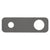 200mm x 65mm Rectangular Plate for Profile III Wall Mixer Set, PVD Brushed Gunmetal