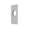Rectangular 80mm x 140mm Plate for Kiki Wall Mixer, Polished Chrome