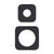 Soft Square 60mm & 45mm Plates for Kiki/Jena Wall Diverter, Matte Black