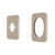 Soft Square 60mm Plates for Kiki/Jena Wall Mixer with Spout, Brushed Nickel