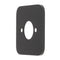 Soft Square 60mm Plate for Kiki/Jena Wall Spout, Matte Black