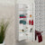 Tura Smooth 390mm Curved Wall Hung Tall Boy Cabinet, Matte White